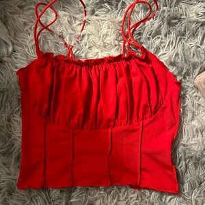 princess polly red tank top